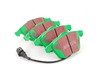 ES#2765825 - DP21518KT - Front And Rear GreenStuff Performance Pad Kit - Designed as a mildly upgraded pad, great for an afternoon of sporty driving - EBC - Volkswagen
