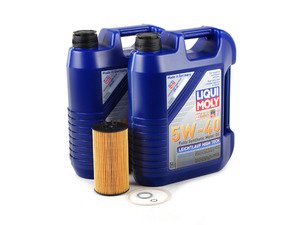 ES#2823190 - 2332kt8 - Oil Service Kit - premium - Includes Hengst oil filter and Liqui-Moly High Tech 5w-40 oil - Assembled By ECS - Audi Volkswagen