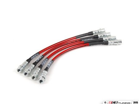 ES#2581672 - 001094ECS01 - Exact-Fit Stainless Steel Brake Lines - Kit - Stainless reinforced for improved pedal feel and durability - ECS - Porsche