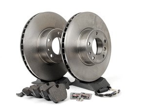 ES#2588663 - 34116757746KT3 - Front Brake Service Kit - Featuring Brembo brake rotors and ECS DD23 ceramic pads. - Assembled By ECS - BMW