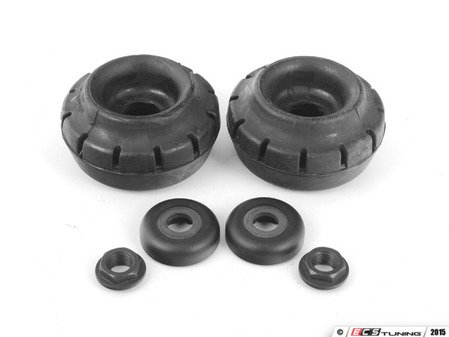 ES#5226 - 357412331amy-kt - Heavy Duty Upper Strut Mount - Kit - A common source of noise in the front suspension, Includes 2 of each: Strut Bearing, Strut Mount and Securing Nut - Assembled By ECS - Volkswagen