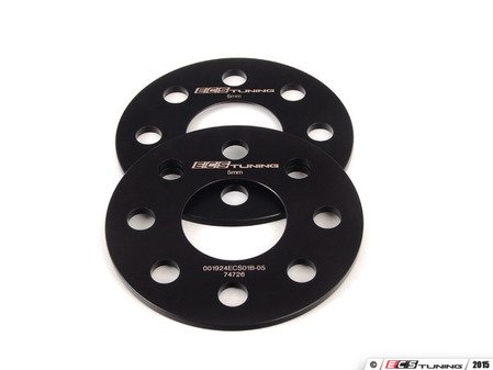 ES#2723044 - 001924ECS01B05KT - ECS Wheel Spacers - 5mm (Pair) - Aluminum wheel spacers, made specifically for your MINI's 4x100 bolt pattern - ECS - MINI