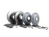 ES#2586856 - 34116767059KT2 - Front & Rear Brake Service Kit - Featuring Brembo Brake Rotors and ECS DD23 Daily Driver Ceramic Pads - Assembled By ECS - BMW