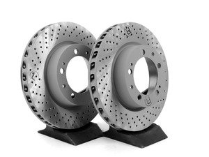 ES#2538400 - 99335104301K - Front Brake Rotors - Pair 12" (304mm) - Directional front axle fitment - Both left and right - Sebro - Porsche