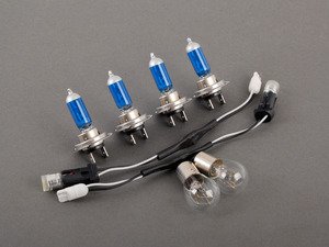 ES#2581903 - ZZH7BSSWKT - Halogen Headlight Bulb Refresh Kit - Featuring Ziza LED city light & super white H7 bulbs - Assembled By ECS - Audi
