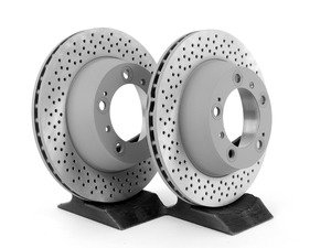 ES#2535412 - 99635240104KT - Rear Brake Rotors - Pair 11.77" (299mm) - Rear axle fitment - Both left and right - Sebro - Porsche