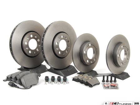ES#2763161 - 1J0698451KT - Front & Rear Brake Service Kit - Featuring Brembo rotors and ECS DD23 pads - Assembled By ECS - Volkswagen