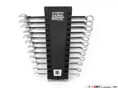 ES#2765907 - 005989SCH01A - 12 Pc Metric Combination Wrench Set - Our Schwaben professional grade 8-19mm metric combination wrench set features long handles for extra leverage. Our fine satin finish is easy on the hands and easy to wipe clean. - Schwaben - Audi BMW Volkswagen Mercedes Benz MINI Porsche