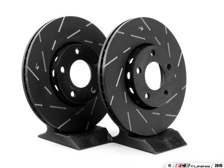 ES#522734 - USR602 - Front Slotted Brake Rotors - Pair (288x25) - Slotted performance front rotors - EBC - Audi Volkswagen