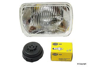 ES#7766 - un6207211 - Hella H4 European Headlight - Priced Each - Replace your US spec headlights with thise much improved European spec H4 bulb headlights. - Hella - Volkswagen