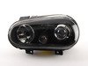 ES#2827020 - HL-VW-GOLF-99-DP - Projector Headlight Set - Black  - (NO LONGER AVAILABLE) - With fog lights, with clear turn signal lenses - Depo - 