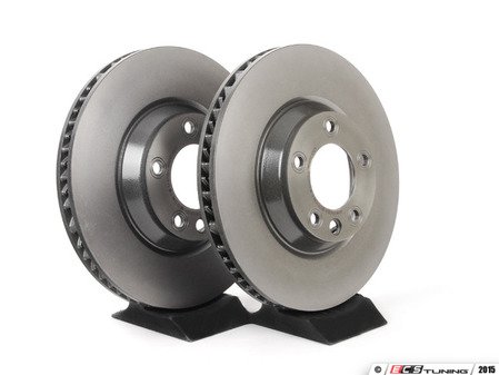 ES#3432583 - 7L8615302kt4 - Front UV Coated Brake Rotors - Pair (350x34) - front axle fitment - Both left and right - Brembo - Audi Volkswagen Porsche