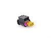 ES#1874226 - 07P973702 - Flat Connector, 2-Pin - Does not come with terminals or wires - Genuine Volkswagen Audi - Audi
