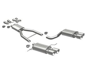 ES#1893839 - 16859 - Cat Back Exhaust - 2.5" stainless steel with quad 4" polished stainless tips - Magnaflow - BMW