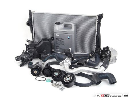 ES#2739949 - 11537558522KT2 - ECS Cooling System Refresh Kit - Level 3  - Everything you need to totally service your cooling system, including a radiator and belt service. Now includes ECS Billet Aluminum Radiator Drain Plug! - Assembled By ECS - BMW
