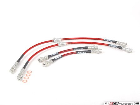 ES#2796285 - ECS41012KT2 - Exact-Fit Stainless Steel Brake Lines - Kit - DOT-compliant kit to improve pedal feel in your vehicle. - ECS - Volkswagen