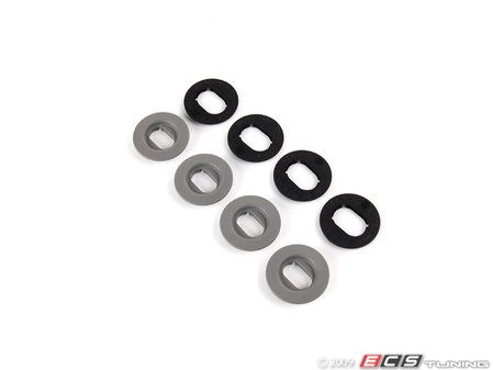 ES#348756 - 3D0061795U71 - Oval Floor Mat Securing Hardware Set - Grey - (NO LONGER AVAILABLE) - For cars that need oval floor mat retainers - Genuine Volkswagen Audi - 