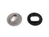 ES#348756 - 3D0061795U71 - Oval Floor Mat Securing Hardware Set - Grey - (NO LONGER AVAILABLE) - For cars that need oval floor mat retainers - Genuine Volkswagen Audi - 