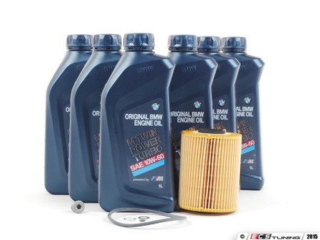 ES#11071 - E46M3OCI - Genuine BMW Oil Change Kit / Inspection I - Everything you'll need to do a complete oil change, including Genuine BMW M Twin Power Turbo oil and a Hengst oil filter - Assembled By ECS - BMW