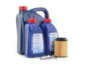 ES#2785031 - VR612VOILKT5 -  Oil Service Kit - Includes Hengst oil filter and Vaico 5w-40 oil - Assembled By ECS - 