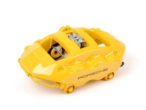 ES#1499402 - 99735242598 - Rear Brake Caliper - Yellow - Left side fitment - Genuine Porsche - Porsche