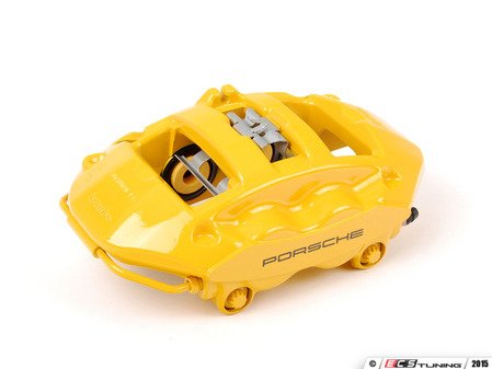ES#1499402 - 99735242598 - Rear Brake Caliper - Yellow - Left side fitment - Genuine Porsche - Porsche