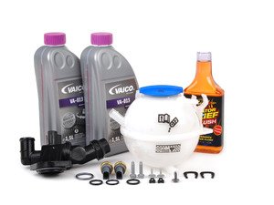 ES#2608169 - 06F121111FKT4 - Cooling System Refresh Kit - Level 2 - Replace your thermostat, temp sensors, and expansion tank after performing a proper coolant system flush! - Assembled By ECS - Audi