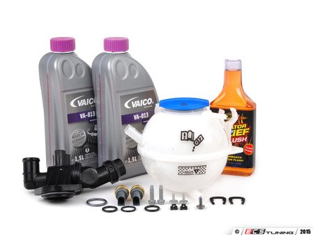 ES#2608169 - 06F121111FKT4 - Cooling System Refresh Kit - Level 2 - Replace your thermostat, temp sensors, and expansion tank after performing a proper coolant system flush! - Assembled By ECS - Audi
