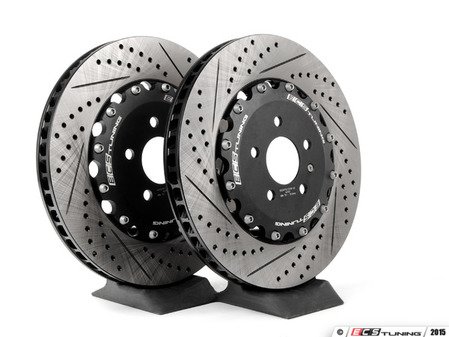 ES#2807005 - 003975ecs01a01KT - Front 2-Piece Brake Rotors - Pair (365x34) - Direct bolt-on replacement - 8.3% less weight! - ECS - Audi