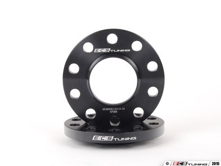 ES#2828642 - 003990ECS01-15KT - Wheel Spacer/Hub Adapter Set - 15mm - Expand your wheel options by dialing in fitment of 72.6mm centerbore wheels on your 74.1mm hub - ECS - BMW