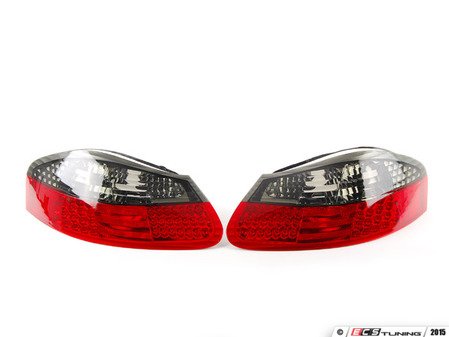 ES#2808318 - 4481903PXUESR - Red/Smoke LED Tail Light Set  - Smoked upper and red lower portions with LED brake lights and rear fog lights - Depo - Porsche