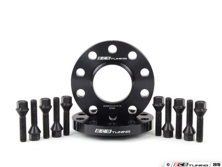ES#2876913 - 003990ecs02KT - Wheel Spacer/Hub Adapter & Bolt Kit - 17.5mm - Expand your wheel options by dialing in fitment of 72.6mm centerbore wheels on your 74.1mm hub - ECS - BMW