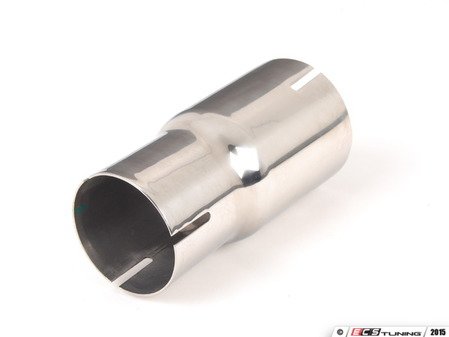 ES#3361 - 002497ECS01A - Stainless Steel Exhaust Sleeve Adapter - 55mm O.D. To 2.5" I.D. - (NO LONGER AVAILABLE) - Fits directly with OEM sleeve clamp for connecting aftermarket DPs or exhaust systems - ECS - 
