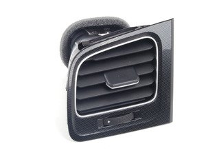 ES#2766674 - 5GM819703ADAR - Air vent - left - Vent found nearest the driver's door in the dashboard. Black/Aluminum/satin black - Genuine Volkswagen Audi - Volkswagen