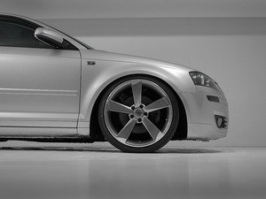 ES#5424702 - 628-9-23535-B68P - 19" Alzor Style 628 Wheel and Tire Package - 235/35R19 - VW B6 Passat/CC, EOS, Audi 8P A3 - 19x8.5 ET35 5x112 57.1CB - Gloss Gunmetal/Machined Face - With your choice of tires mounted and balanced for an easy install! - Alzor - Audi Volkswagen