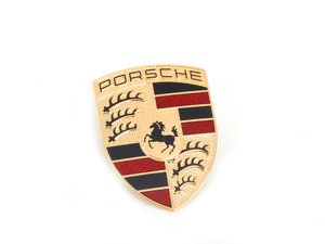 ES#4719143 - 99655921102 - Hood Crest - Full Color - Early-style Porsche crest - Genuine Porsche - Porsche