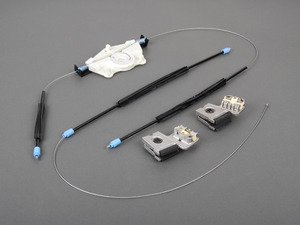 ES#2723864 - 1JM898461B - Power Window Regulator Repair Kit - Left - Includes 2 window carriers and 1 cable regulator - Vaico - Volkswagen