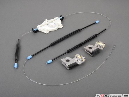 ES#2723864 - 1JM898461B - Power Window Regulator Repair Kit - Left - Includes 2 window carriers and 1 cable regulator - Vaico - Volkswagen