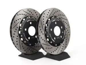 Rear 2-Piece Brake Rotors - Pair (324x22)