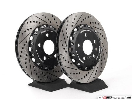 ES#2807004 - 003975ecs02a02KT - Rear 2-Piece Brake Rotors - Pair (324x22) - Direct bolt-on replacement - 3.5% less weight! - ECS - Audi