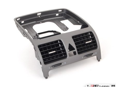 ES#6951 - 1K0819728E75T - Center Air Vent Assembly - Grey - (NO LONGER AVAILABLE) - Replace that worn down vent and give your vehicle a showroom look - Genuine Volkswagen Audi - 