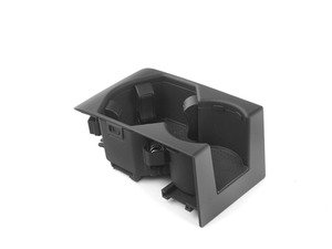 ES#438850 - 8E0862533A5PR - Center Console Cup Holder - Sabre Black - (NO LONGER AVAILABLE) - Cup holder located inside the center console armrest - Genuine Volkswagen Audi - 