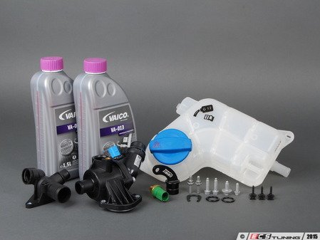 ES#2795704 - 06B121111KT3 - Cooling System Refresh Kit - Level 2 With ECS Billet Aluminum J-Plug - Includes ECS' upgraded J-plug & replace your thermostat, temp sensors, coolant flange, & expansion tank with one kit! - Assembled By ECS - Audi