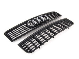 ES#1897177 - 8E0807647F5PV - Blackout Grille Kit  - (NO LONGER AVAILABLE) - Get a sleek European look with this two piece kit - Genuine European Volkswagen Audi - 