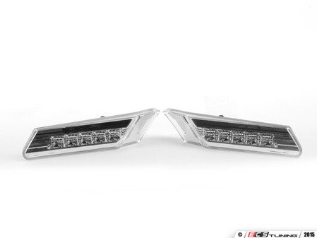 ES#2808389 - D481402PAVC - LED Clear Side Marker Light Set - White LEDs - Simple plug & play installation - Depo - Porsche