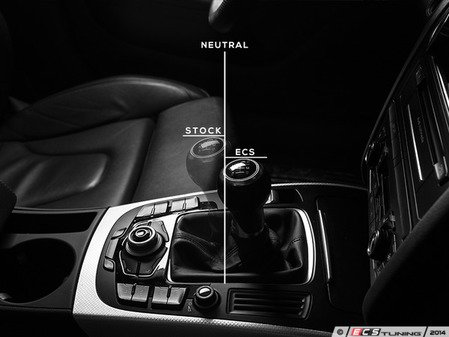 ES#2834823 - 004113ECS01KT - Ultimate Shift Kit - Audi B8 A4/A5/S5/S5 - Includes the ECS Adjustable Short Throw Shifter paired with BFI's Heavy Weight SCHWARZ Shift Knob - ECS / BFI - Audi