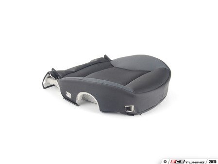 ES#145695 - 52109179902 - Leatherette Cover "Space" Bottom - Right - Black and gray cloth seat lower portion; CARBON BLACK K8E1 - Genuine MINI - MINI