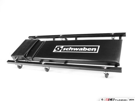 ES#2763705 - 005941SCH01A - 40" Padded Creeper With Adjustable Headrest - Get off the ground and move around with our high quality 6 wheel creeper. - Schwaben - Audi BMW Volkswagen Mercedes Benz MINI Porsche