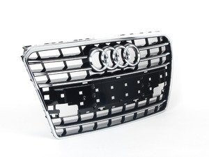 ES#2181565 - 4G8853651CT94 - Grille Assembly - Glossy Black - Replace your faded or cracked grille - Genuine Volkswagen Audi - Audi