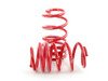 ES#11916 - 29059-1 - Sport Springs Set - Unrivaled comfort and performance. Average lowering of 1.3"F 1.25"R - H&R - Audi